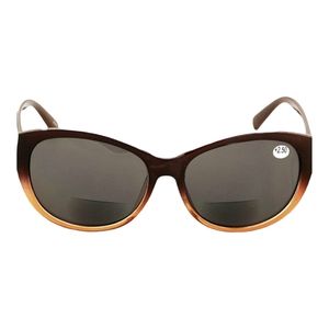 🟢 Tinted Reading Glasses - Bifocal - Vintage Cateye Oval Shape -